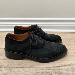 Fluevog Edda Black Suede W9 - One of a kind sample